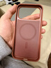 第一衛DIVI適用蘋(píng)果17promax手機殼新款科技織物保護殼iphone17promax編織殼MagSafe磁吸防摔保護套紅褐色 曬單實(shí)拍圖