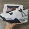 ZLZPaj4男鞋莆田2026春季高顏值板鞋高幫鞋子空軍一號氣墊籃球運動(dòng)鞋 AJ4 白水泥 【純原旗艦品質(zhì)】 42 曬單實(shí)拍圖