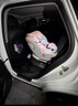 俏貝比（Qiaobeibi）兒童安全座椅汽車(chē)用0-4歲-12歲寶寶嬰兒車(chē)載360度旋轉i-Size認證 智享粉【抗翻轉支撐腿】 曬單實(shí)拍圖