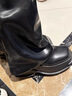 DAPHNE LAB方糖聯(lián)名過(guò)膝靴 時(shí)裝周秀款厚底增高褲管靴|程瀟陳粒同款 黑色 37 曬單實(shí)拍圖