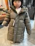 巴布豆（BOBDOG）正品金標兒童羽絨服中長款男女童裝2025新款6-15歲中大童保暖外套 深咖色 【兒童成人皆可穿】 120 推薦【身高100-110cm】 曬單實拍圖