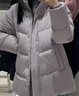 波司登（BOSIDENG）冬季羽絨服女士寬松休閑加厚90絨連帽百搭舒適外套B250245128 淡丁香紫6113 L 170/92A 體重約120-130斤 曬單實(shí)拍圖