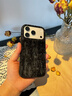 素洛適用蘋(píng)果17promax手機殼秋冬滿(mǎn)天星閃鉆絲絨iPhone16pro創(chuàng  )意簡(jiǎn)約輕奢15高顏值時(shí)尚女14大孔保護套 黑色-滿(mǎn)天星閃鉆絨布 iPhone 17 Pro 曬單實(shí)拍圖