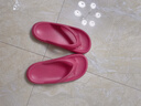 樸西夏季EVA女士拖鞋可外穿防滑舒適一體成型沙灘人字拖室內涼拖鞋 安哥拉紅 新年熱銷(xiāo)色 40-41 曬單實(shí)拍圖