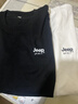 【兩件裝】JEEP吉普長(cháng)袖T恤男上衣服男士春秋季新款商務(wù)青年純棉簡(jiǎn)約休閑圓領(lǐng)百搭學(xué)生男女裝情侶打底衫 2301黑色+2301白色 XXXL（建議150-165斤） 曬單實(shí)拍圖