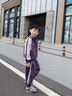 樂(lè )迪輝童裝男童套裝春裝卡通3-6-9歲兒童寶寶春秋季男孩兩件套5小孩衣服 紫色 130 曬單實(shí)拍圖