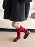 古旭紅色瑜伽襪套普拉提專(zhuān)用堆堆襪長(cháng)筒踩腳腿套襪專(zhuān)業(yè)防滑女冬季保暖 【1雙】酒紅 均碼 曬單實(shí)拍圖