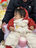 巴拉巴拉童裝嬰兒連體衣羽絨服假兩件寶寶衣服冬裝外出男童女童保暖厚時(shí)尚 曬單實(shí)拍圖