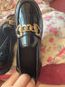 蜘蛛王漆皮樂(lè )福鞋女2026新款春秋女鞋真皮厚底單鞋英倫風(fēng)黑色大頭小皮鞋 黑色 42 曬單實(shí)拍圖