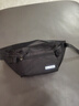 斜挎包男款潮牌男士背包腰包運動(dòng)單肩包手機男女生小挎包防水胸包 黑色【送2個(gè)徽章】 曬單實(shí)拍圖
