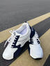 NK@AIR男鞋2026新款皮面百搭休閑輕便防滑運動(dòng)鞋軟底舒適減震耐磨跑步鞋 GZ168白藍【皮面款】 41 曬單實(shí)拍圖