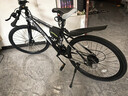 EG7山地自行車(chē)成人學(xué)生變速越野單車(chē)雙減震賽車(chē)26寸青少年男女 輻條【加厚車(chē)輪-加厚車(chē)架】黑白 26寸21速【適合：160-180CM】 曬單實(shí)拍圖