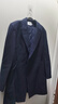 ONE BUYE【新品】冬款氣質(zhì)戧駁領(lǐng)西裝經(jīng)典簡(jiǎn)約中長(cháng)款加厚羊毛外套女 深藍色 XL 曬單實(shí)拍圖