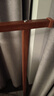喻品實(shí)木衣架落地臥室衣帽架單桿晾衣架簡(jiǎn)易室內衣服架MJ139胡桃色120 曬單實(shí)拍圖