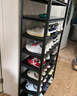 穩固鋼制多層鞋架家用門(mén)口簡(jiǎn)約款玄關(guān)落地大容量收納鞋柜 四層-長(cháng)50*寬30*高80cm【黑色】 曬單實(shí)拍圖