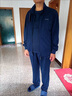 恒源祥中年男士運動(dòng)套裝春秋季休閑三件套寬松大碼中老年人爸爸跑步衛衣 藍色C52【春秋兩件套】 2XL建議140-160斤 曬單實(shí)拍圖