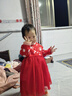 巴拉巴拉童裝嬰兒連衣裙公主裙2025年服甜美喜慶【商場(chǎng)同款】200125111002 曬單實(shí)拍圖