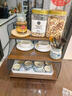 木格格餐桌零食置物架杯架茶杯收納架放杯子神器茶具收納柜廚房調料架子 兩層小號 曬單實(shí)拍圖