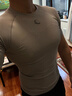GOLOVEJOY健身衣男士速干短袖跑步運動(dòng)訓練服壓縮T恤彈力上衣 鈦鋅灰 XL 曬單實(shí)拍圖