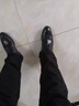 Walker Shop皮鞋男款商務(wù)正裝秋冬休閑英倫尖頭男士皮鞋潮流透氣內增高皮鞋男 高檔黑色【正品男鞋 空運速達】 40 曬單實(shí)拍圖