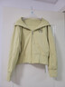 香影（xiangying）黃色衛衣外套女短款2026春新款寬松正肩連帽拉鏈小個(gè)子開(kāi)衫 黃色 XL 曬單實(shí)拍圖
