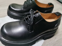 THOM WILLS增高皮鞋男厚底高跟真皮大頭cleanfit德比鞋男款冬季潮流鞋 黑色小牛D2151-1 41 /7.5碼 曬單實(shí)拍圖