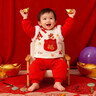 優(yōu)奇過(guò)年拜年服喜慶紅色嬰兒衣服秋冬裝寶寶棉服周歲滿(mǎn)月百天分體套裝 祥瑞福袋套裝 100 曬單實(shí)拍圖