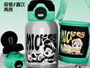 迪士尼保溫杯兒童水杯幼兒園小學(xué)生上學(xué)便攜吸管直飲雙飲杯米奇500ml 曬單實(shí)拍圖