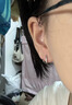 芯奢S925純銀螺旋耳釘女士養耳洞免摘耳環(huán)小眾耳環(huán)兩個(gè)耳洞耳飾不過(guò)敏 【S925純銀】螺旋耳圈 曬單實(shí)拍圖