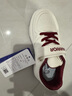 回力（Warrior）童鞋女童小白鞋春秋款兒童運動(dòng)鞋女孩板鞋WZ(CL)-0950 米/酒紅32 曬單實(shí)拍圖