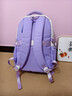 COOLBABY初中生書(shū)包大容量多隔層背包女生高中學(xué)生雙肩包高顏值 紫色 曬單實(shí)拍圖