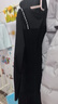 皮爾卡丹（pierre cardin）大l碼女裝2025春秋新款胖圓領(lǐng)長(cháng)袖中長(cháng)款時(shí)尚氣質(zhì)假兩件連衣裙潮 黑色【別致/休閑//寬松/修身/復 2XL 建議140-160斤 曬單實(shí)拍圖