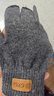 GRGN羊毛手套男女冬季戶(hù)外時(shí)尚觸屏防寒保暖加厚騎行開(kāi)車(chē)針織毛線(xiàn)手套 曬單實(shí)拍圖