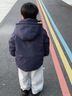 G.duck男童夾棉加厚沖鋒衣三合一可拆卸冬季新款時(shí)尚百搭中大童防風(fēng)外套 藏青夾棉外套 160 cm 曬單實(shí)拍圖