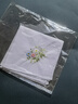 擦汗小方巾棉刺繡手帕繡花棉女士手絹薄柔軟優(yōu)雅方巾擦汗眼睛 花型二() 3條 曬單實(shí)拍圖