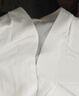特洛曼白色職業(yè)襯衫女長(cháng)袖V領(lǐng)氣質(zhì)休閑免燙春秋內搭上衣顯瘦雪紡襯衣 曬單實(shí)拍圖