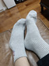 NBA襪子男士中筒休閑運動(dòng)襪秋冬毛巾底加厚毛圈精梳棉跑步籃球襪3雙 曬單實(shí)拍圖