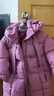 G.duck女童韓版白鴨絨加厚羽絨服秋冬季2025新款中大兒童女孩中長(cháng)款外套 玫紫色 150 cm 【拒絕臃腫 傾情】 曬單實(shí)拍圖