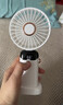 京工智造【京工臻選】手持小風(fēng)扇迷你折疊便捷式隨身戶(hù)外掛脖大風(fēng)力靜音宿舍床頭辦公室桌面小型usb充電扇 【簡(jiǎn)約白】五檔大風(fēng)力丨可吹12小時(shí) 3000mAh 智能數顯電量丨贈底座/掛繩/香薰 曬單實(shí)拍圖