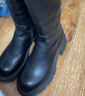 百麗騎士靴女25冬新商場(chǎng)同款真皮厚底高筒靴E6A1DDG5 黑色-絨里 38 曬單實(shí)拍圖