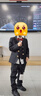 衣諾坊兒童西服套裝男童演出服主持人西裝 黑色套裝 120 曬單實(shí)拍圖