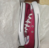 匡威（Converse）官方 All Star復古帆布鞋休閑高幫紅色M9613C M9613C 38 曬單實(shí)拍圖