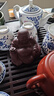 宏中紫砂茶寵彌勒佛可養茶桌擺件全手工笑佛擺件精品小和尚茶玩 托寶彌勒佛-原礦紫泥-小號 曬單實(shí)拍圖