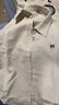 William fox&sons東方簡(jiǎn)奢風(fēng)起泡工藝易打理東方美學(xué)盤(pán)扣中式風(fēng)狐貍刺繡長(cháng)袖襯衫男 泡泡白 L /50【起泡工藝易打理面料】 曬單實(shí)拍圖
