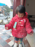 巴拉巴拉童裝兒童羽絨服女童2025新款紅色拜年服寶寶女寶保暖春裝國風(fēng)外套 曬單實(shí)拍圖