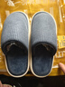 優(yōu)調棉拖鞋男軟底舒適居家抗菌保暖防滑靜音大碼地板拖鞋冬 藏青42-43 曬單實(shí)拍圖