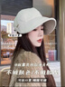 MMOPTOP韓版加寬遮臉鴨舌帽子女春秋百搭顯臉小漁夫帽明星同款休閑毛呢帽 曬單實(shí)拍圖
