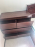 斗柜臥室置物柜客廳靠墻儲物柜子抽屜柜沙發(fā)邊柜衣服收納柜五斗櫥 【加厚板材】檀木色/雙排六斗90cm 曬單實(shí)拍圖