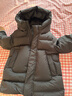 巴布豆（BOBDOG）金標中長(cháng)款兒童羽絨服男童女童2025年冬季新品加厚A類(lèi)95鴨絨外套 黑色 【高充絨 防風(fēng)袖口】 110 推薦【身高90-100cm】 曬單實(shí)拍圖