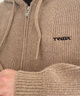 Teenie WeenieTWGX小熊男裝休閑寬松連帽刺繡骨感挺闊舒適保暖毛衣 米色 L 曬單實(shí)拍圖